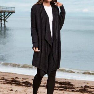 Barefoot Dreams - CozyChic Lite Island Cardigan Wrap - Black s/m
